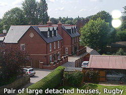 Pair of large detached houses, Rugby